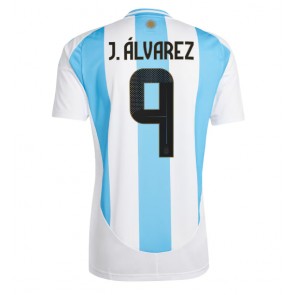 Argentina Julian Alvarez #9 Hjemmebanetrøje Copa America 2024 Kort ærmer